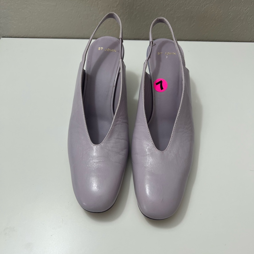 St. John Women's Light Purple Slingback Mules